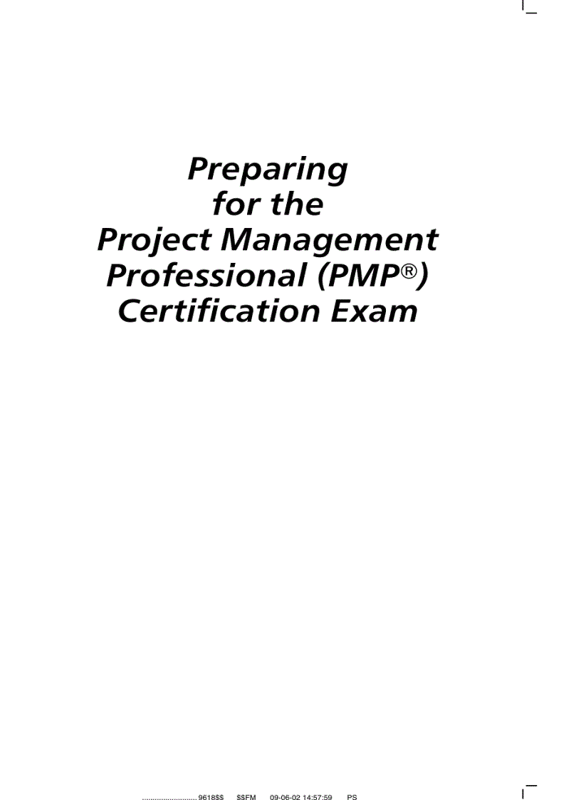 Luy N Thi Pmp Project Management Professionals