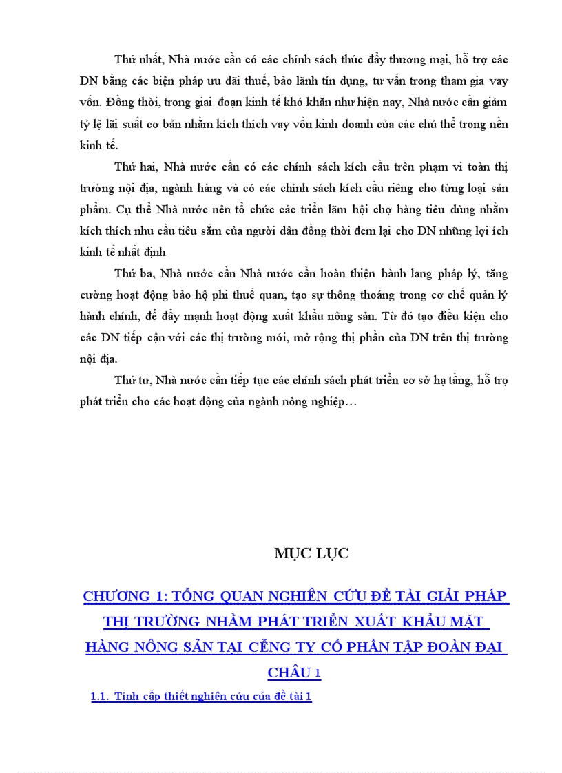 image for page Giải pháp thị trường nhằm phát triển xuất khẩu mặt hàng nông sản tại Công ty CP tập đoàn Đại Châu