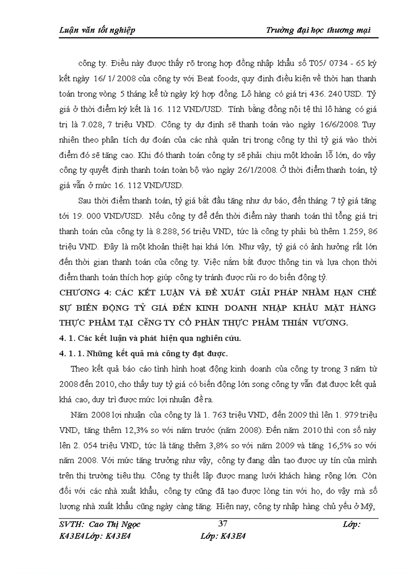 image for page Ảnh hưởng của biến động tỷ giá đến kinh doanh nhập khẩu mặt hàng thực phẩm tại công ty cổ phần thực phẩm Thiên Vương