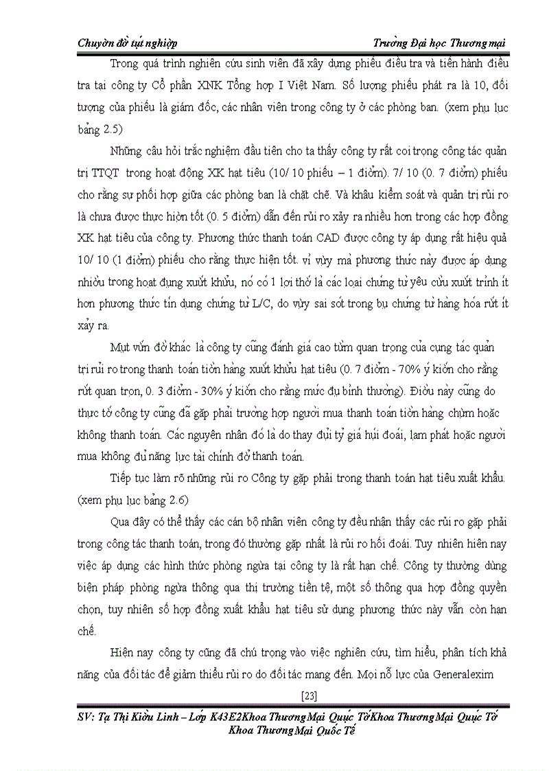 image for page Quản trị thanh toán xuất khẩu hạt tiêu tại công ty cổ phần xuất nhập khẩu tổng hợp I Việt Nam