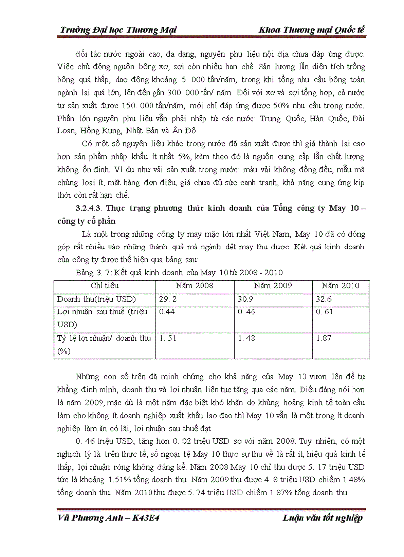 image for page Giải pháp đẩy mạnh xuất khẩu mặt hàng áo sơ mi của Tổng công ty May 10 – Công ty cổ phần sang thị trường Hoa Kỳ