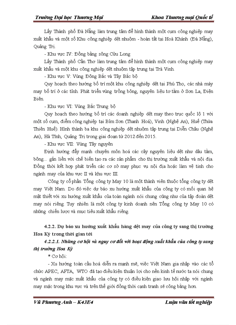 image for page Giải pháp đẩy mạnh xuất khẩu mặt hàng áo sơ mi của Tổng công ty May 10 – Công ty cổ phần sang thị trường Hoa Kỳ