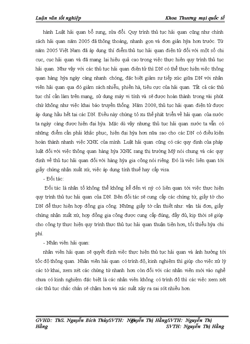 image for page Hoàn thiện quy trình thủ tục hải quan đối với hàng dệt may gia công cho thị trường Mỹ của công ty May Formostar Việt Nam