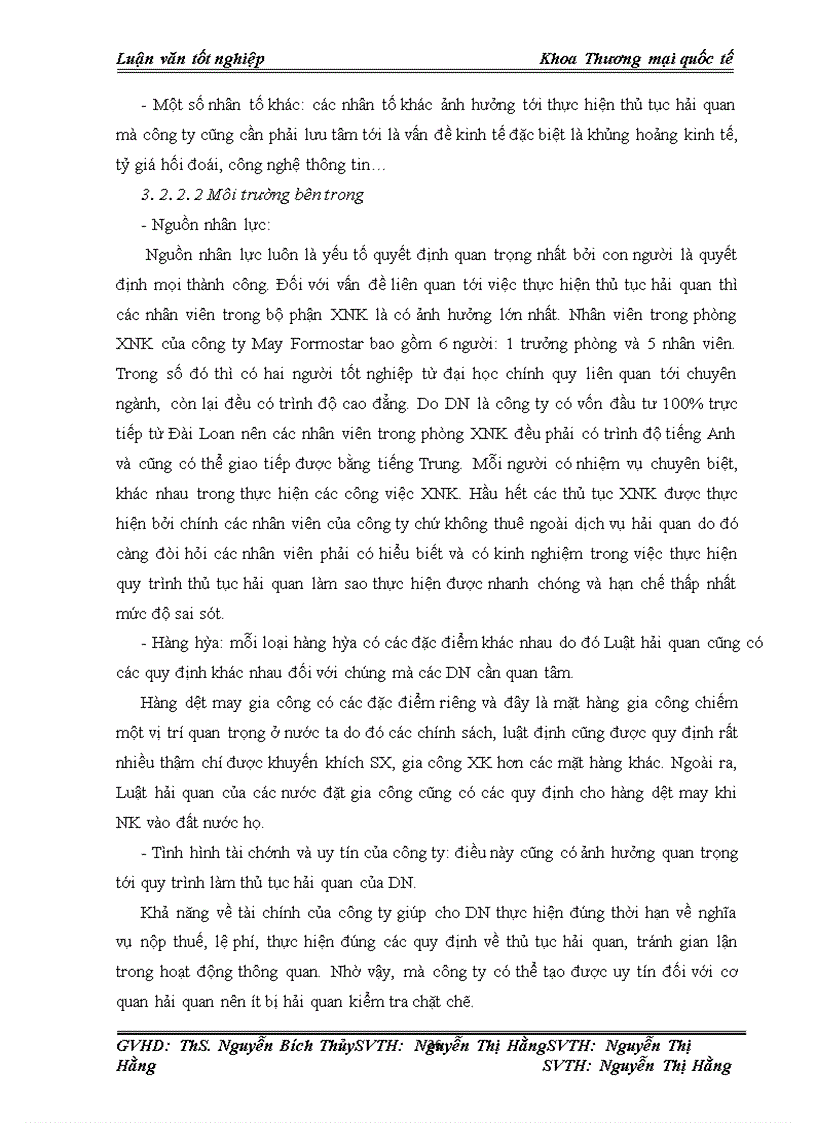image for page Hoàn thiện quy trình thủ tục hải quan đối với hàng dệt may gia công cho thị trường Mỹ của công ty May Formostar Việt Nam
