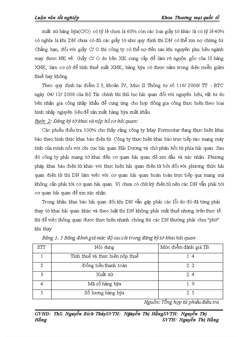 image for page Hoàn thiện quy trình thủ tục hải quan đối với hàng dệt may gia công cho thị trường Mỹ của công ty May Formostar Việt Nam