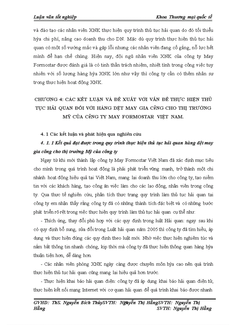 image for page Hoàn thiện quy trình thủ tục hải quan đối với hàng dệt may gia công cho thị trường Mỹ của công ty May Formostar Việt Nam