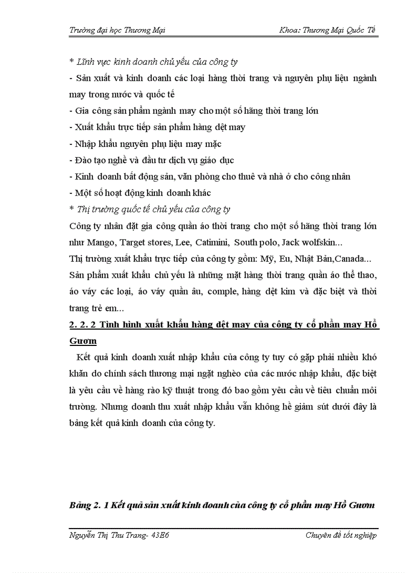 image for page Giải pháp đáp ứng tiêu chuẩn môi trường phục vụ xuất khẩu hàng dệt may của công ty cổ phần may Hồ Gươm