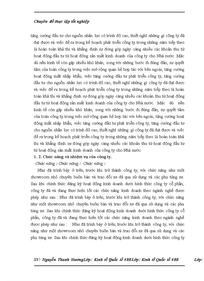 image for page Thực trạng nhập khẩu của Công ty cổ phần XNK ô tô Hà Nội và một số kiến nghị