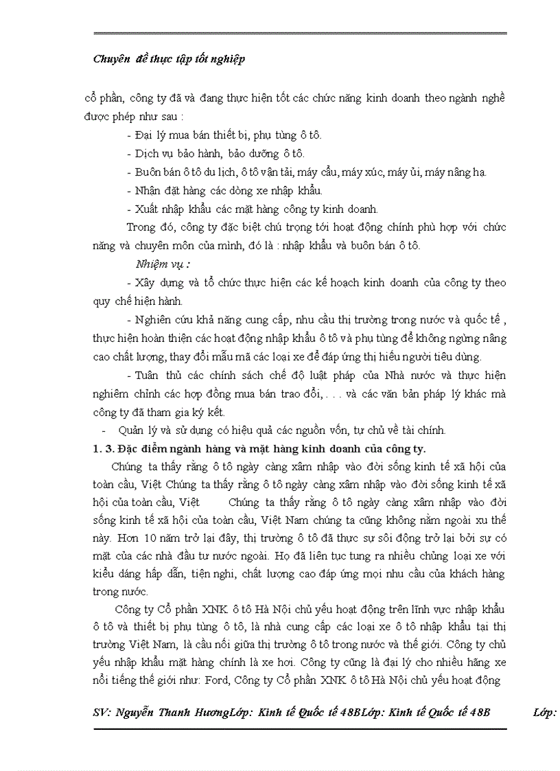 image for page Thực trạng nhập khẩu của Công ty cổ phần XNK ô tô Hà Nội và một số kiến nghị