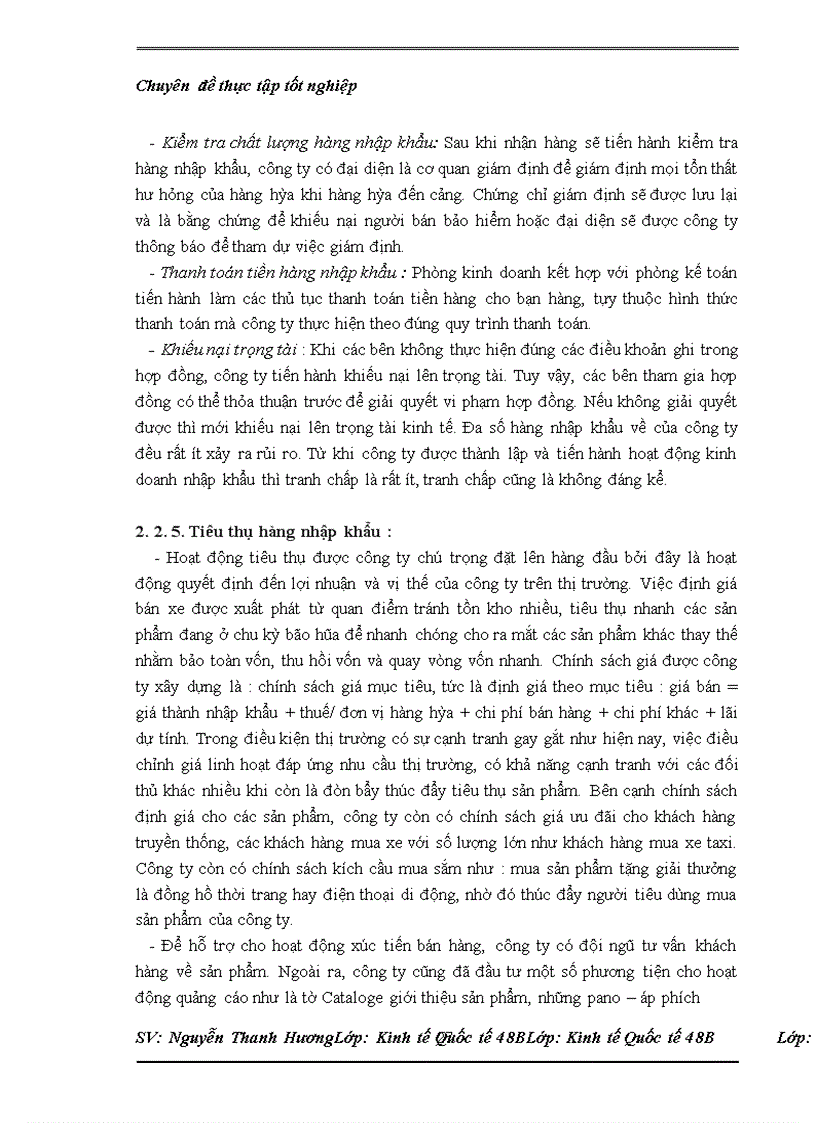 image for page Thực trạng nhập khẩu của Công ty cổ phần XNK ô tô Hà Nội và một số kiến nghị