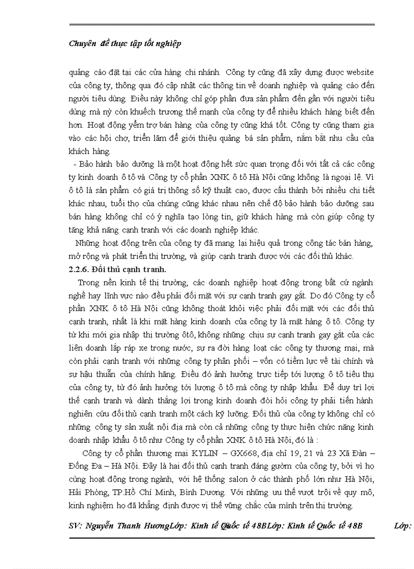 image for page Thực trạng nhập khẩu của Công ty cổ phần XNK ô tô Hà Nội và một số kiến nghị