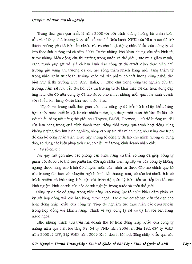 image for page Thực trạng nhập khẩu của Công ty cổ phần XNK ô tô Hà Nội và một số kiến nghị