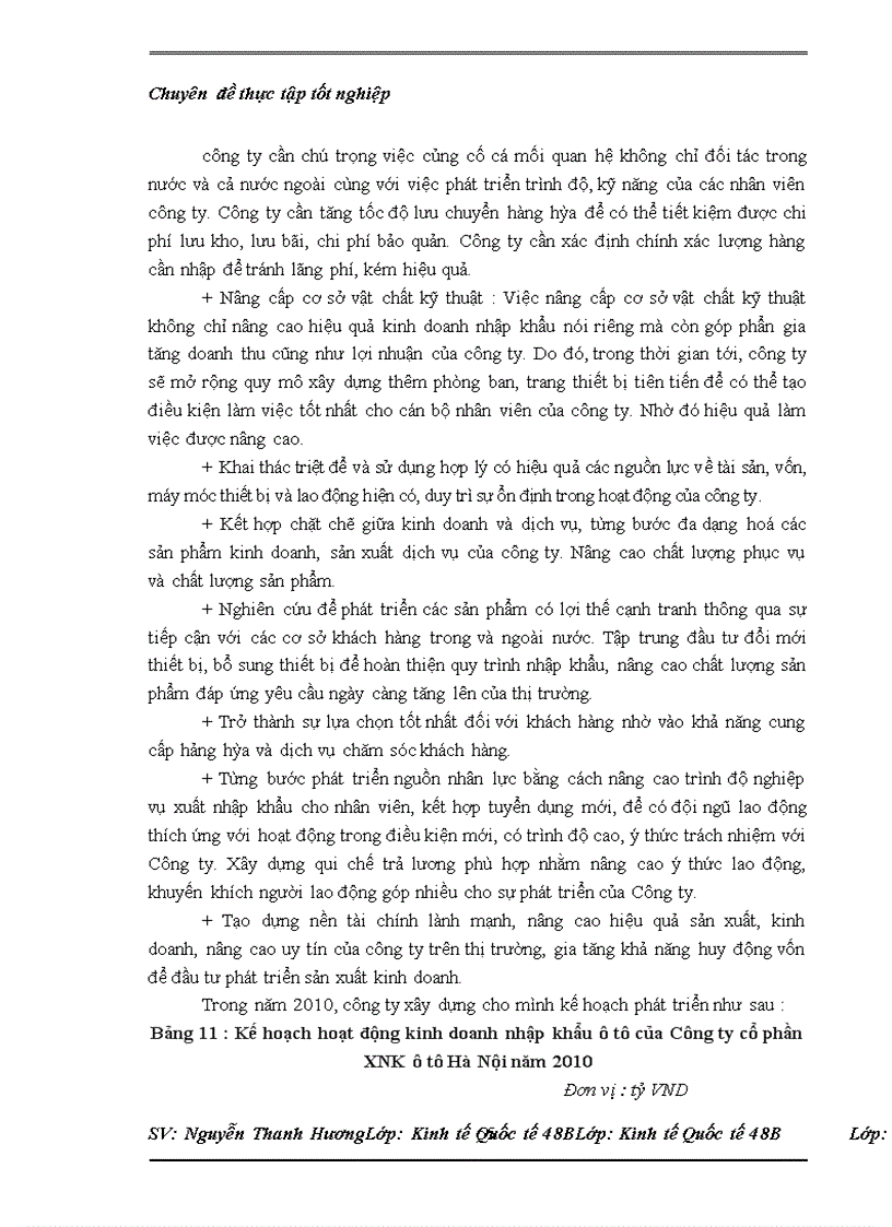 image for page Thực trạng nhập khẩu của Công ty cổ phần XNK ô tô Hà Nội và một số kiến nghị