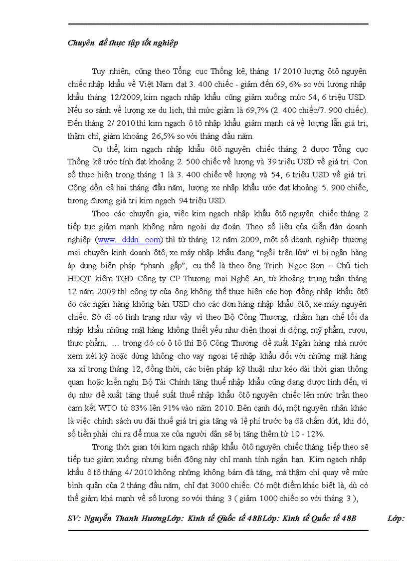image for page Thực trạng nhập khẩu của Công ty cổ phần XNK ô tô Hà Nội và một số kiến nghị