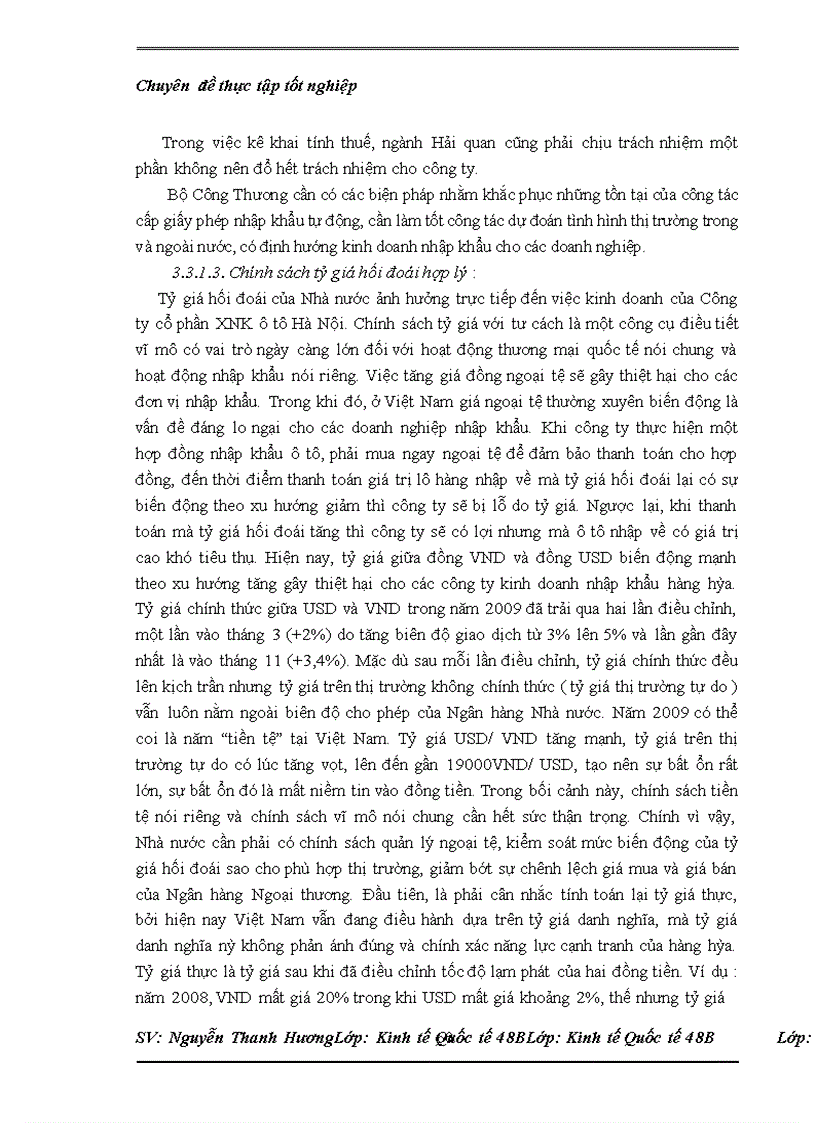 image for page Thực trạng nhập khẩu của Công ty cổ phần XNK ô tô Hà Nội và một số kiến nghị