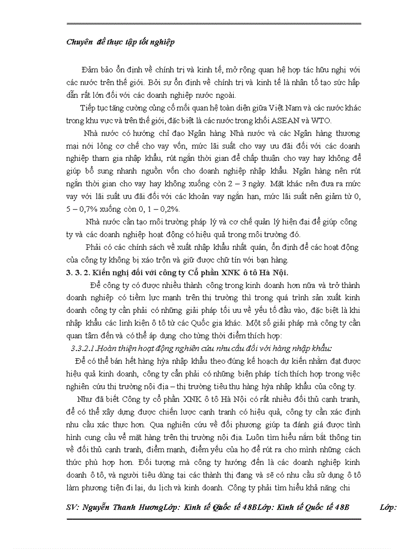 image for page Thực trạng nhập khẩu của Công ty cổ phần XNK ô tô Hà Nội và một số kiến nghị