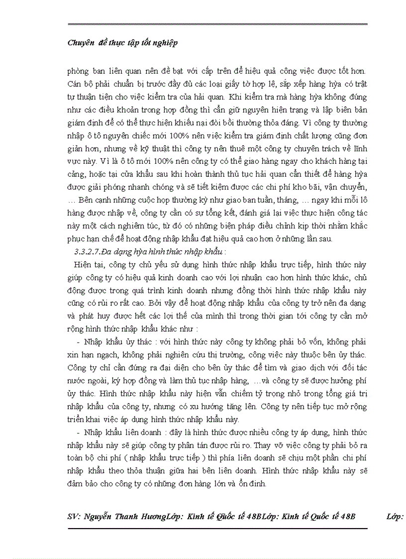 image for page Thực trạng nhập khẩu của Công ty cổ phần XNK ô tô Hà Nội và một số kiến nghị