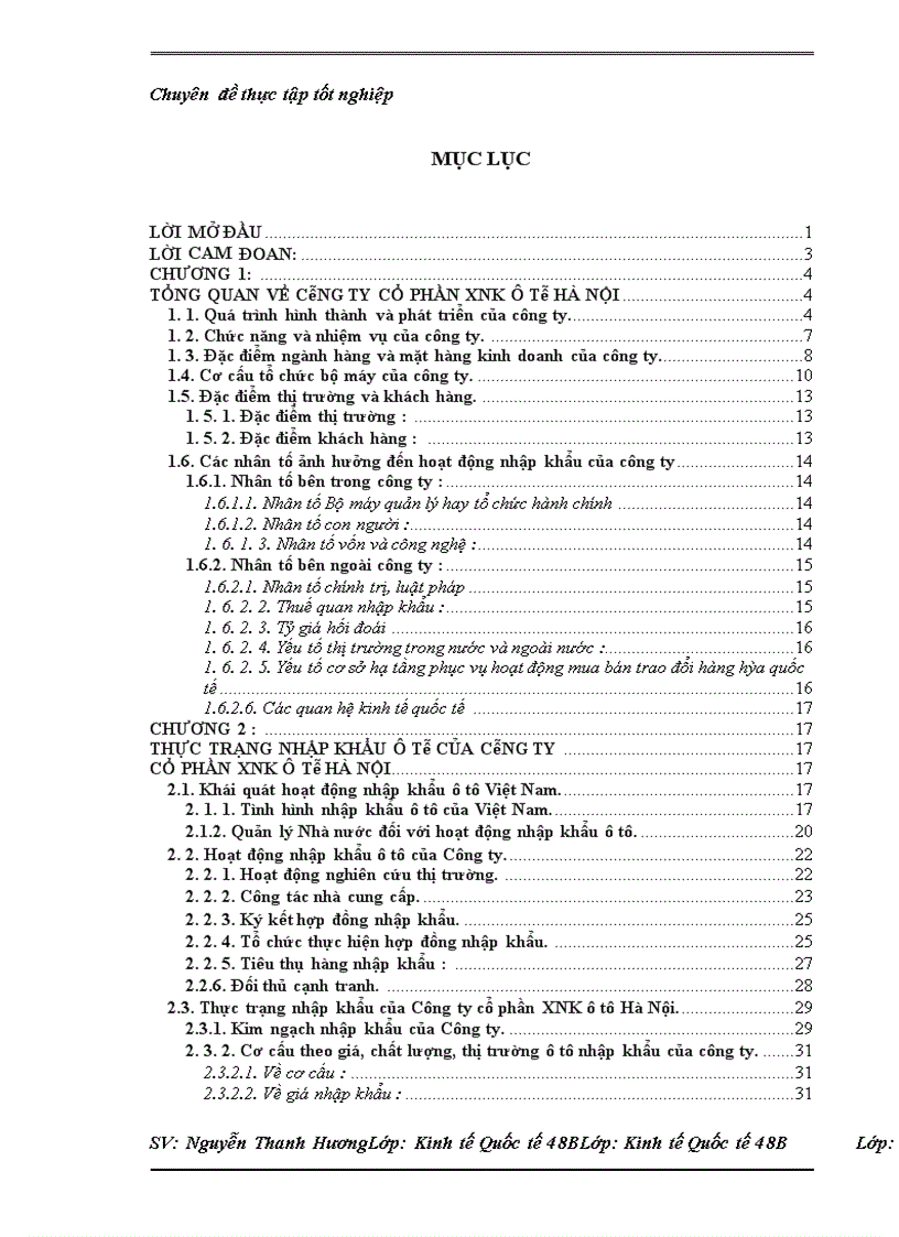 image for page Thực trạng nhập khẩu của Công ty cổ phần XNK ô tô Hà Nội và một số kiến nghị