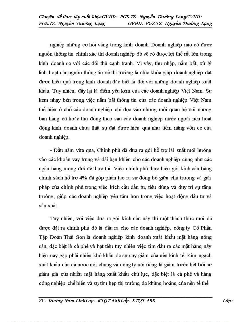 image for page Thúc đẩy hoạt động xuất khẩu hàng nông sản của công ty Cổ phần Tập Đoàn Thái Sơn