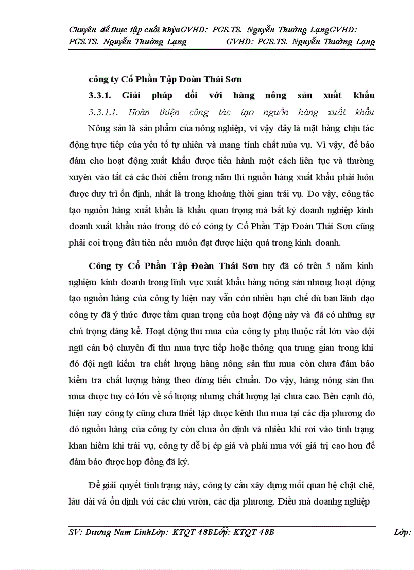 image for page Thúc đẩy hoạt động xuất khẩu hàng nông sản của công ty Cổ phần Tập Đoàn Thái Sơn
