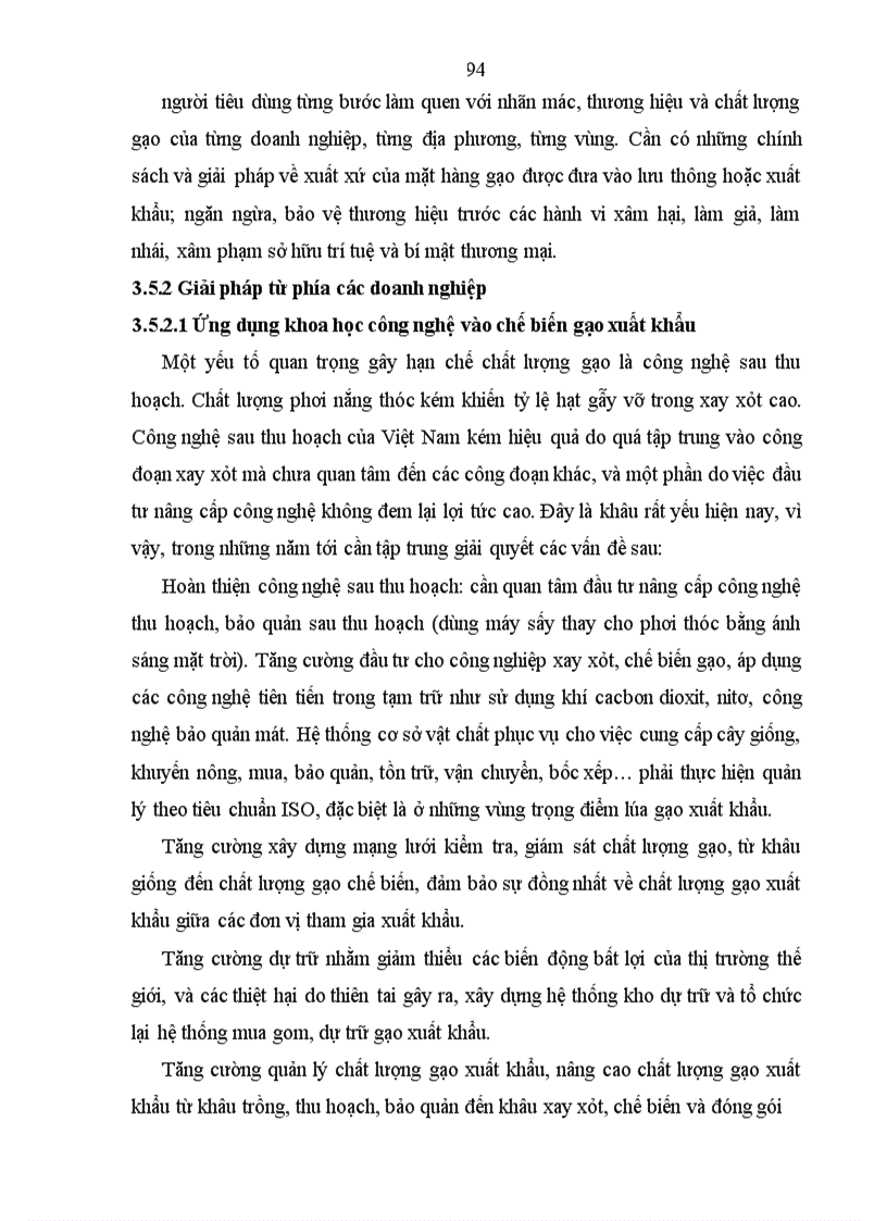 image for page Thúc đẩy xuất khẩu mặt hàng gạo của Việt Nam đến năm 2020