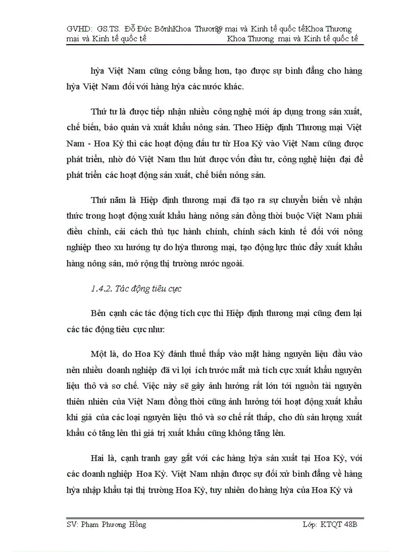 image for page Tác động của Hiệp định thương mại Việt Nam - Hoa Kỳ tới hoạt động xuất khẩu hàng nông sản Việt Nam sang thị trường Hoa Kỳ