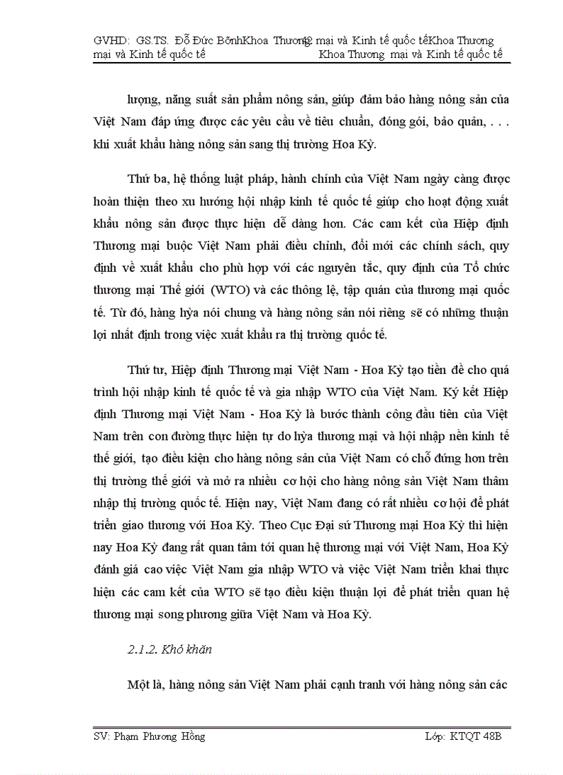 image for page Tác động của Hiệp định thương mại Việt Nam - Hoa Kỳ tới hoạt động xuất khẩu hàng nông sản Việt Nam sang thị trường Hoa Kỳ