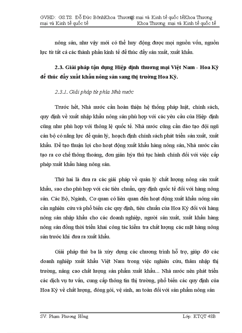 image for page Tác động của Hiệp định thương mại Việt Nam - Hoa Kỳ tới hoạt động xuất khẩu hàng nông sản Việt Nam sang thị trường Hoa Kỳ