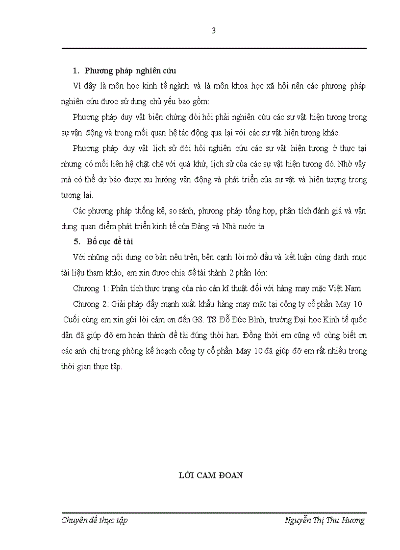 image for page Rào cản kỹ thuật đối vói hàng may mặc Việt Nam, các biện pháp đẩy mạnh xuất khẩu hàng may mặc ở công ty Cổ phần May 10