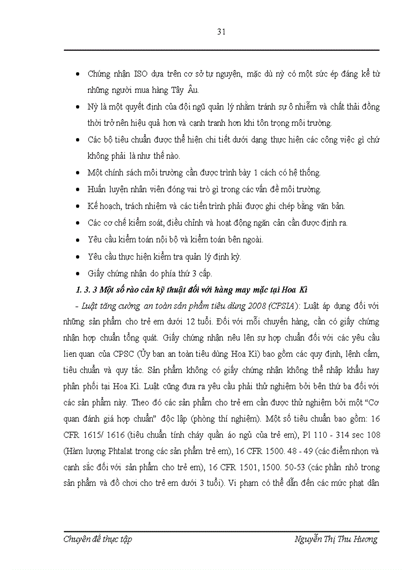 image for page Rào cản kỹ thuật đối vói hàng may mặc Việt Nam, các biện pháp đẩy mạnh xuất khẩu hàng may mặc ở công ty Cổ phần May 10