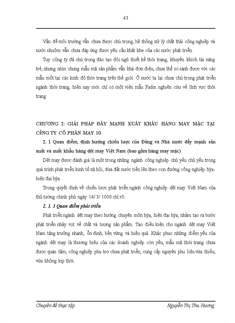 image for page Rào cản kỹ thuật đối vói hàng may mặc Việt Nam, các biện pháp đẩy mạnh xuất khẩu hàng may mặc ở công ty Cổ phần May 10