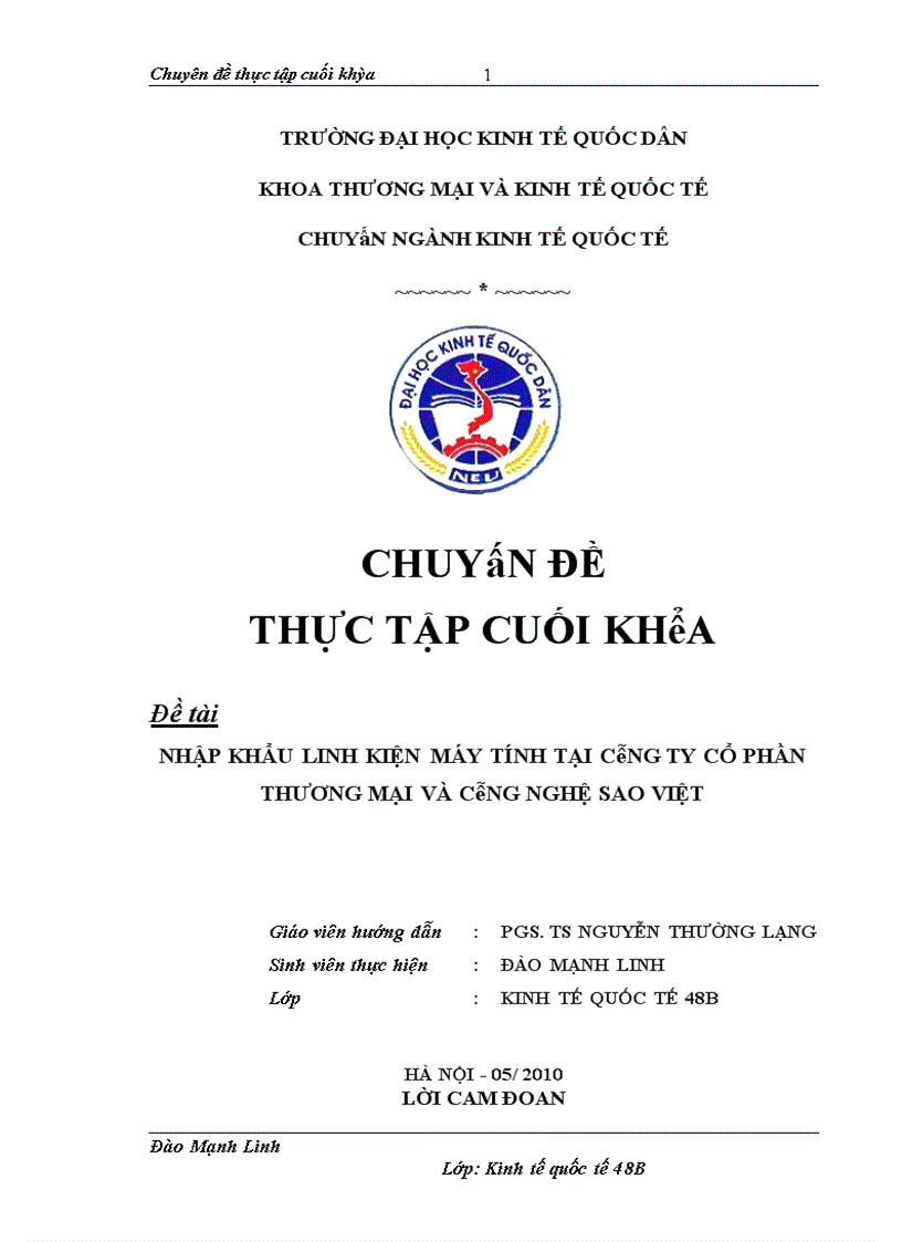 image for page Hập khẩu linh kiện máy tính tại Công ty Sao Việt