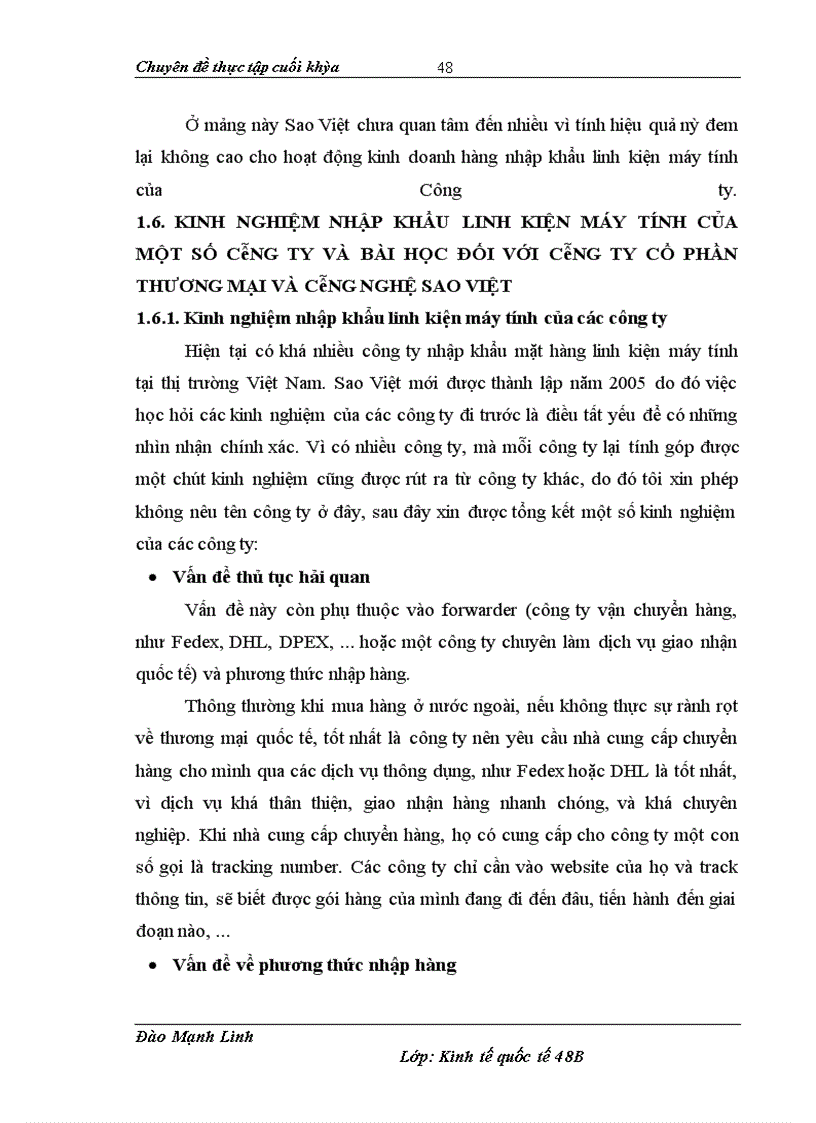 image for page Hập khẩu linh kiện máy tính tại Công ty Sao Việt
