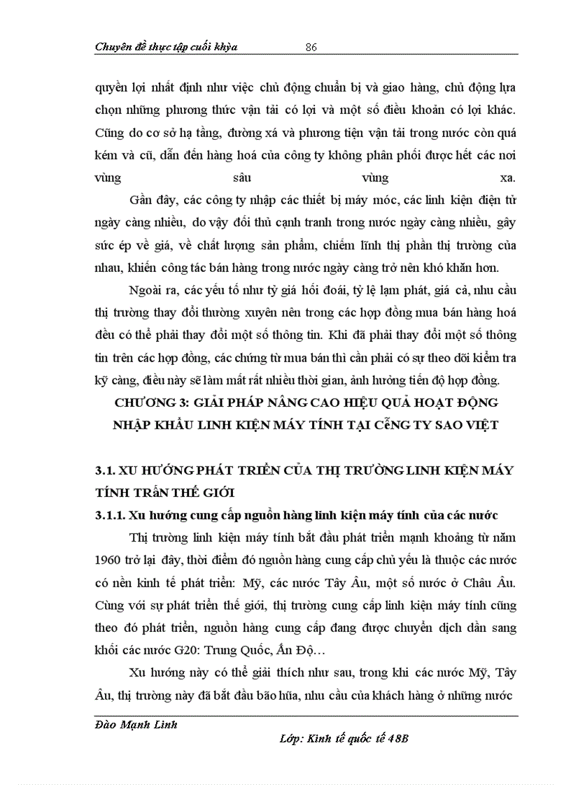 image for page Hập khẩu linh kiện máy tính tại Công ty Sao Việt