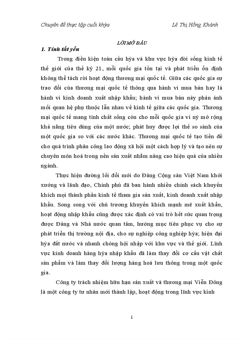 image for page Nâng cao hiệu quả nhập khẩu hàng hóa tại Công ty trách nhiệm hữu hạn sản xuất và thương mại Viễn Đông