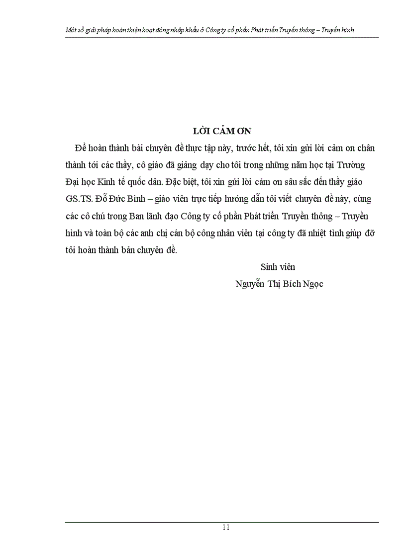 image for page Một số giải pháp hoàn thiện hoạt động nhập khẩu ở Công ty cổ phần Phát triền Truyền thông - Truyền hình