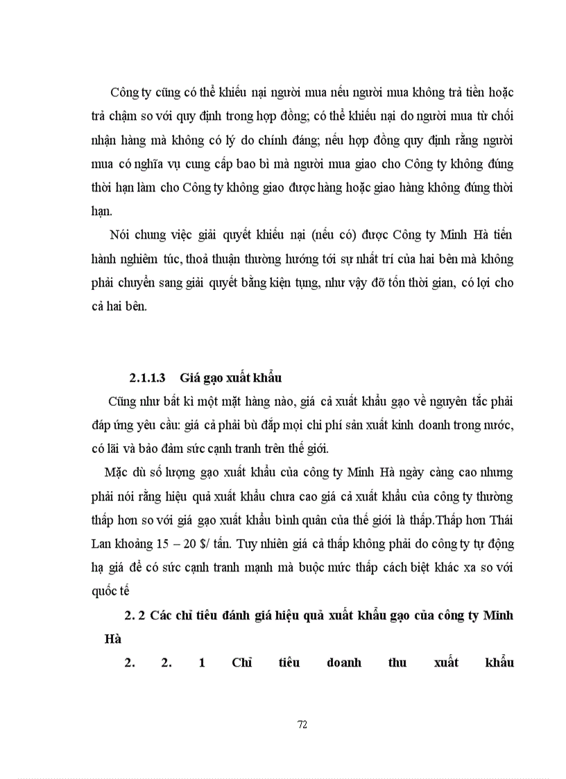 image for page Nâng cao hiệu quả xuất mặt hàng gạo tại Công ty Minh Hà