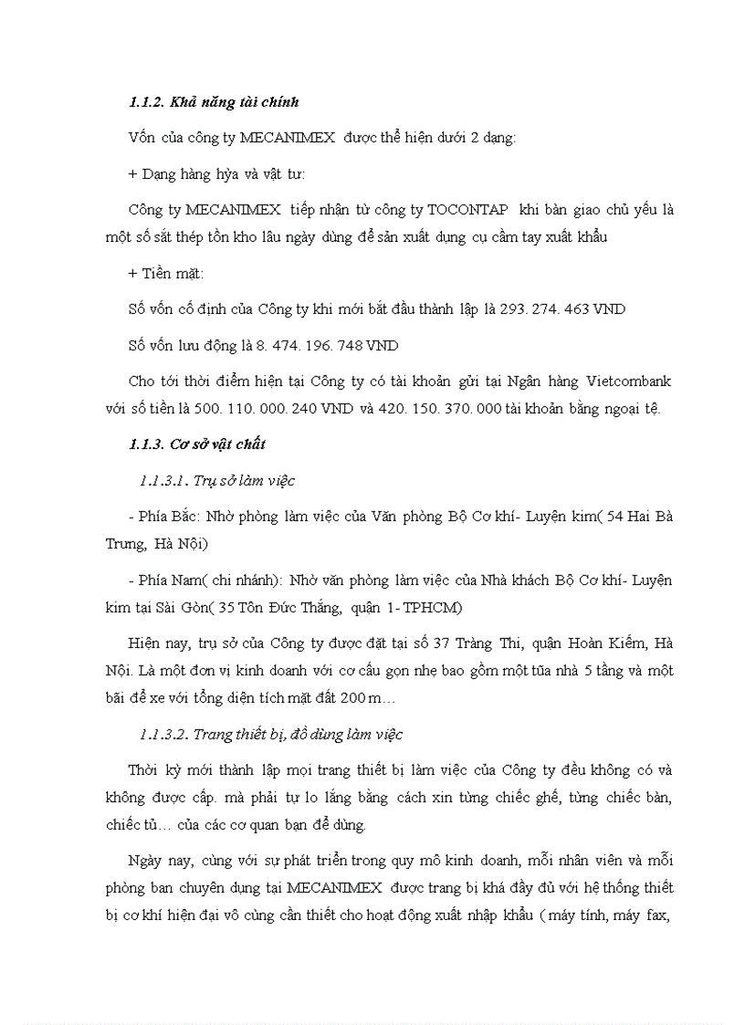 image for page Nâng cao hiệu quả nhập khẩu thiết bị cơ khí tại Công ty MECANIMEX