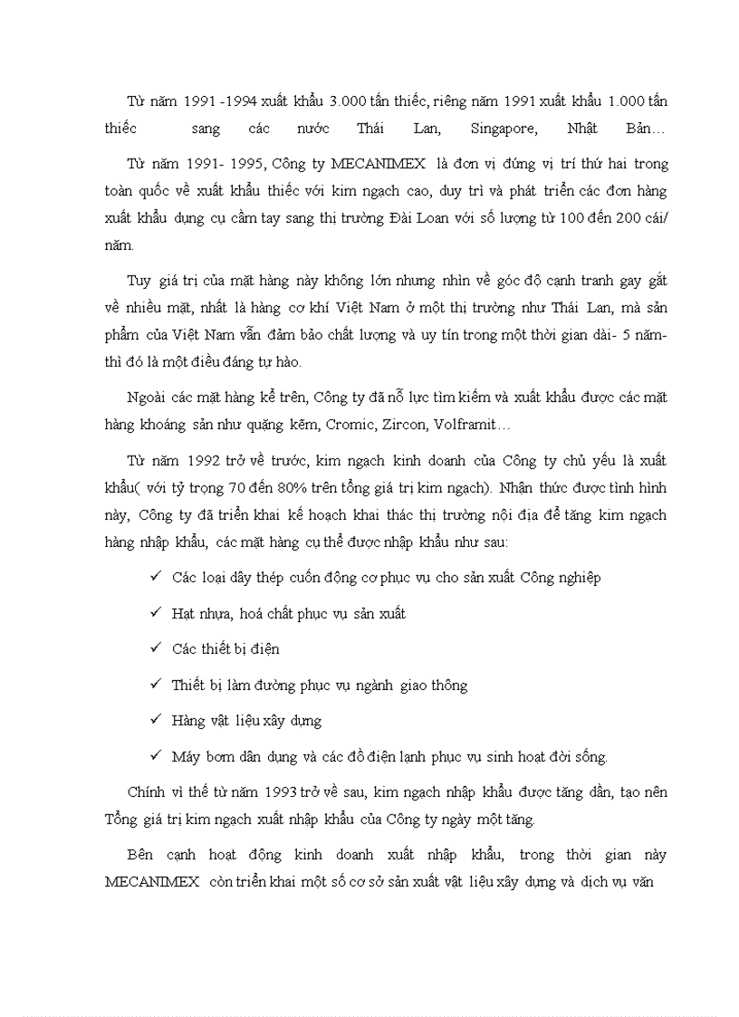 image for page Nâng cao hiệu quả nhập khẩu thiết bị cơ khí tại Công ty MECANIMEX