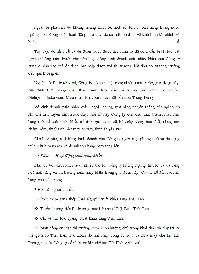 image for page Nâng cao hiệu quả nhập khẩu thiết bị cơ khí tại Công ty MECANIMEX