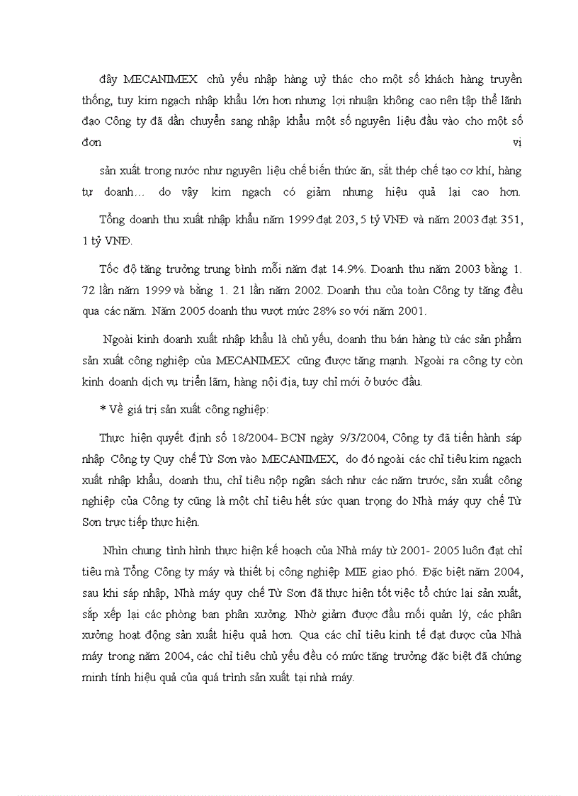 image for page Nâng cao hiệu quả nhập khẩu thiết bị cơ khí tại Công ty MECANIMEX
