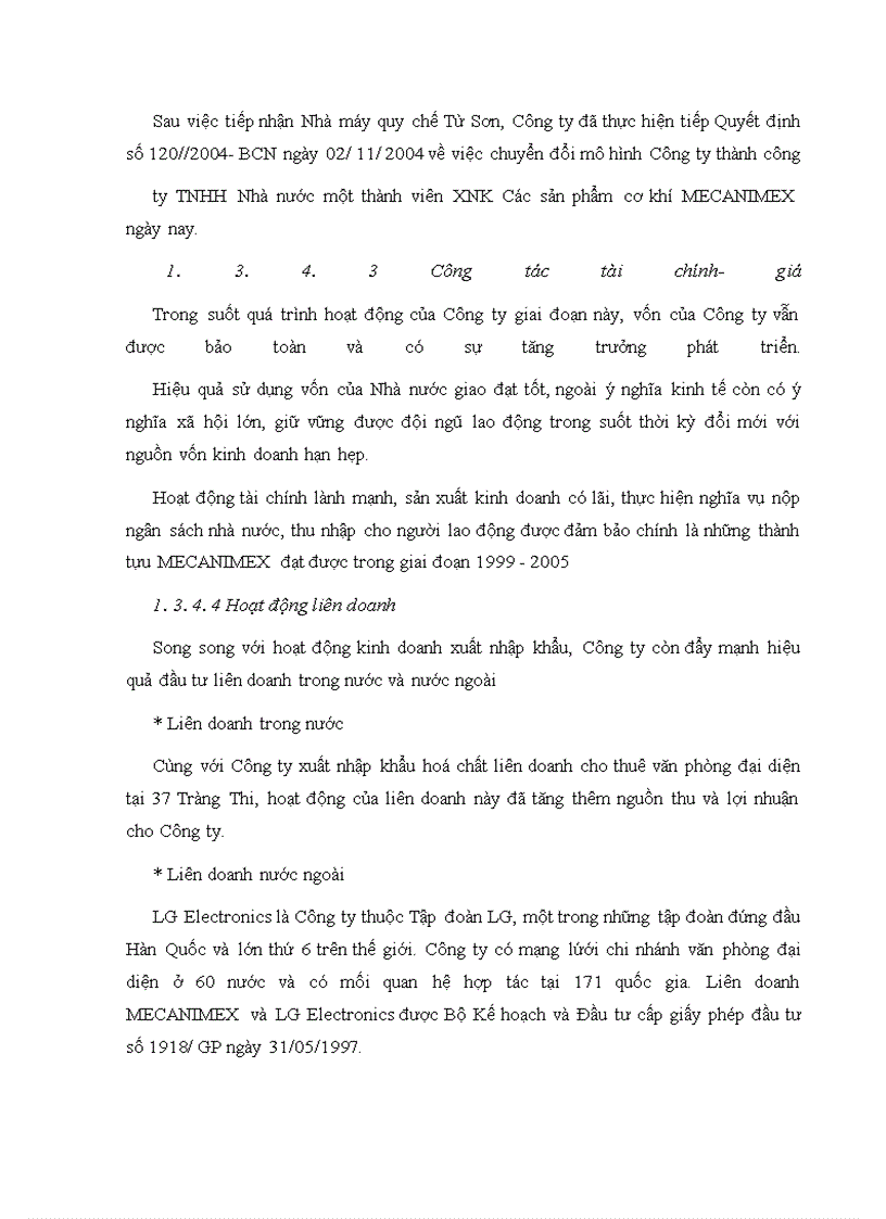 image for page Nâng cao hiệu quả nhập khẩu thiết bị cơ khí tại Công ty MECANIMEX