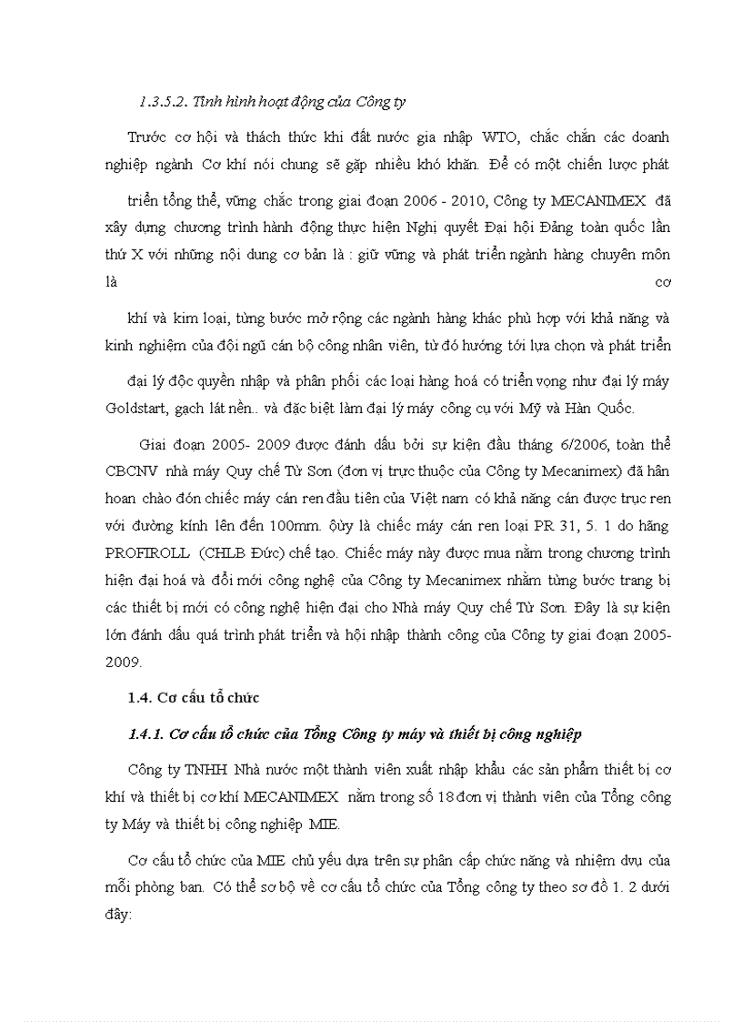 image for page Nâng cao hiệu quả nhập khẩu thiết bị cơ khí tại Công ty MECANIMEX