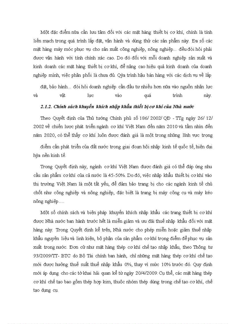 image for page Nâng cao hiệu quả nhập khẩu thiết bị cơ khí tại Công ty MECANIMEX