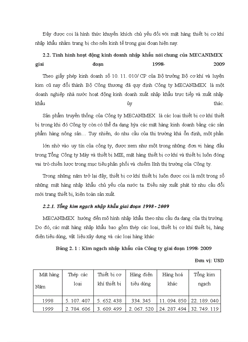 image for page Nâng cao hiệu quả nhập khẩu thiết bị cơ khí tại Công ty MECANIMEX
