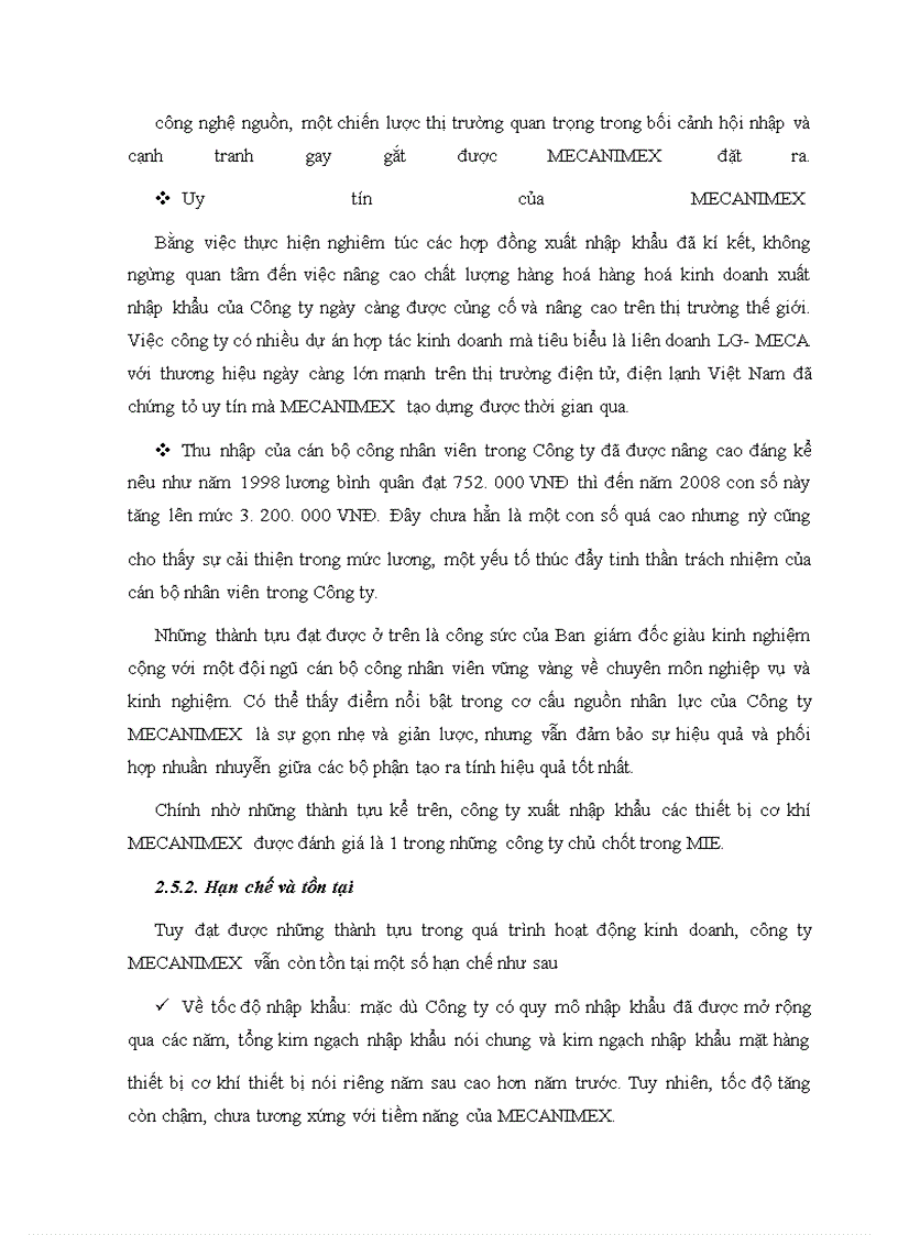 image for page Nâng cao hiệu quả nhập khẩu thiết bị cơ khí tại Công ty MECANIMEX