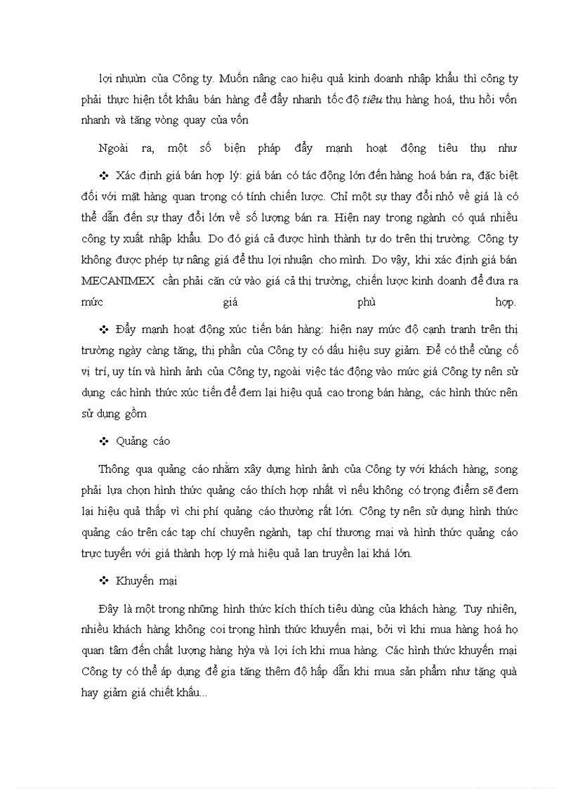 image for page Nâng cao hiệu quả nhập khẩu thiết bị cơ khí tại Công ty MECANIMEX