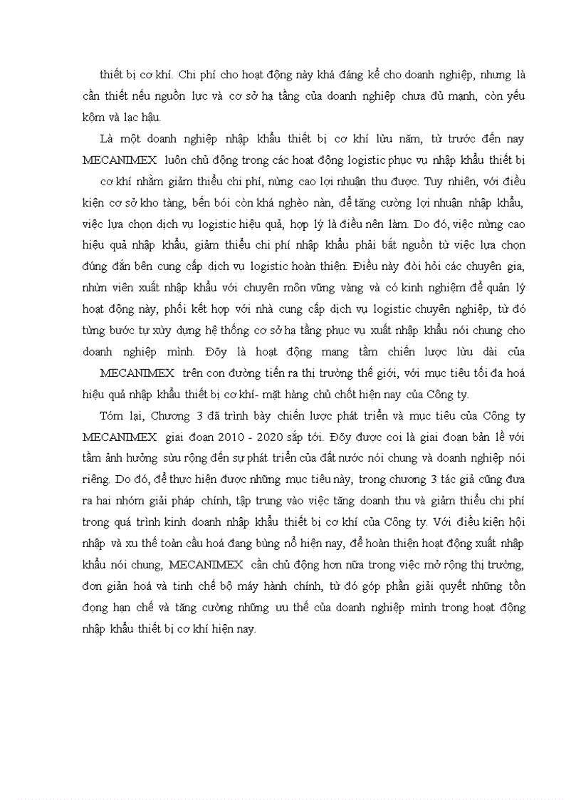 image for page Nâng cao hiệu quả nhập khẩu thiết bị cơ khí tại Công ty MECANIMEX