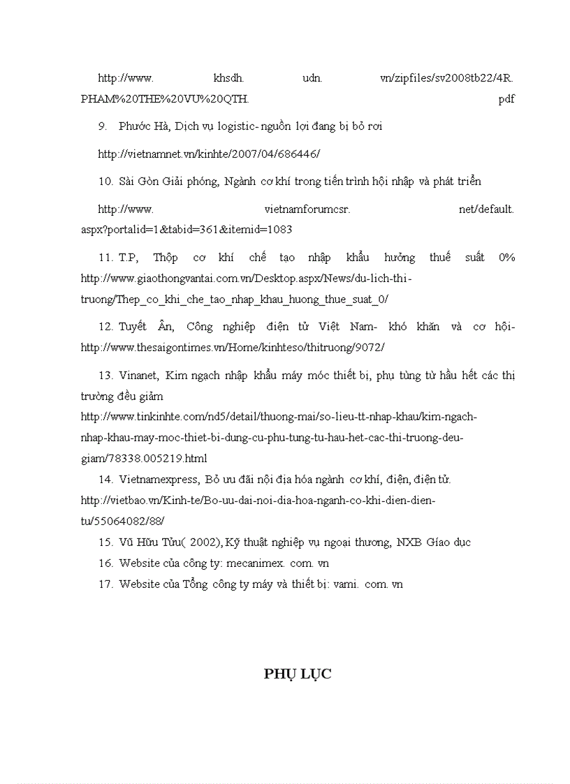 image for page Nâng cao hiệu quả nhập khẩu thiết bị cơ khí tại Công ty MECANIMEX