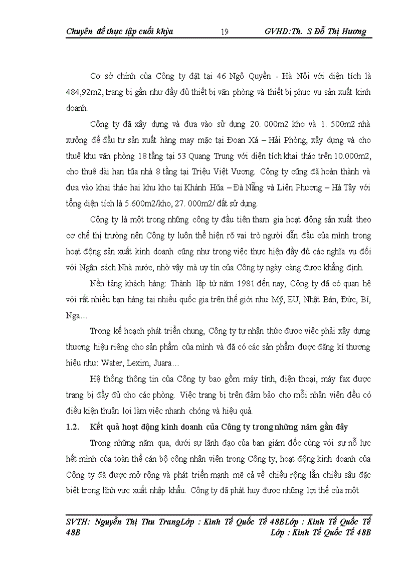 image for page Hoạt động xuất khẩu nông sản tại Công ty cổ phần Xuất nhập khẩu Tổng hợp I - VN